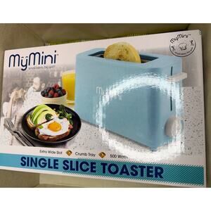 MyMini Aqua Single Slice Toaster 9.30 x 3.70 x 6.18 Inches